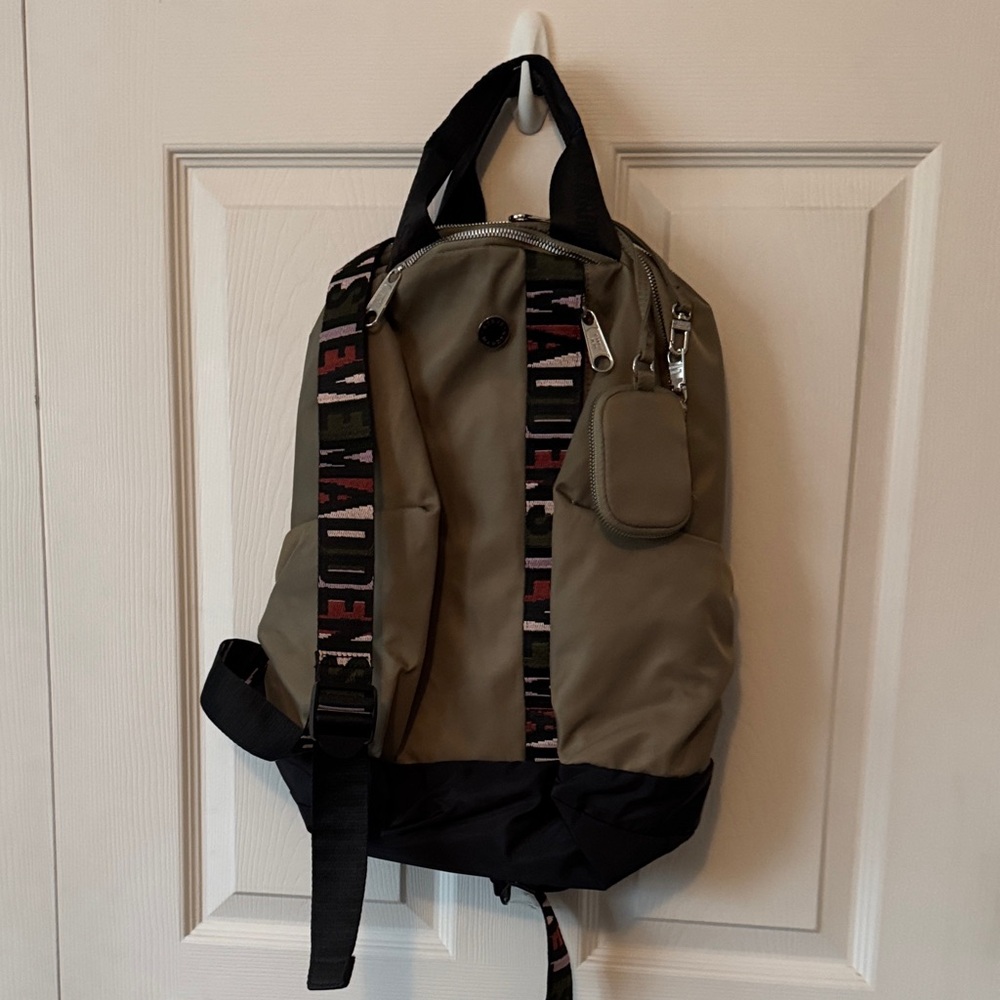 Steve Madden BTristian Olive and Black Backpack